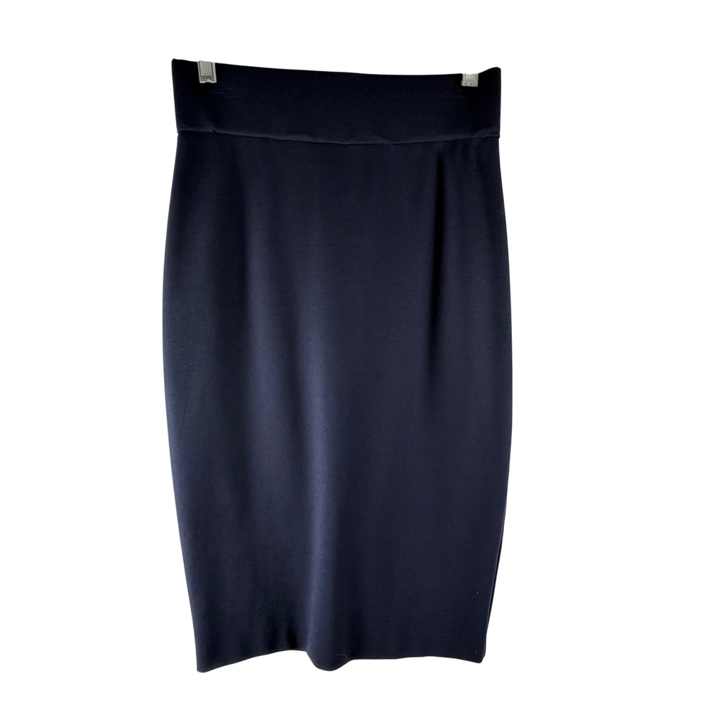 Antonio Melani Navy Blue Ponte Knit Pencil Skirt High Waist‎ Office Career Sz 2